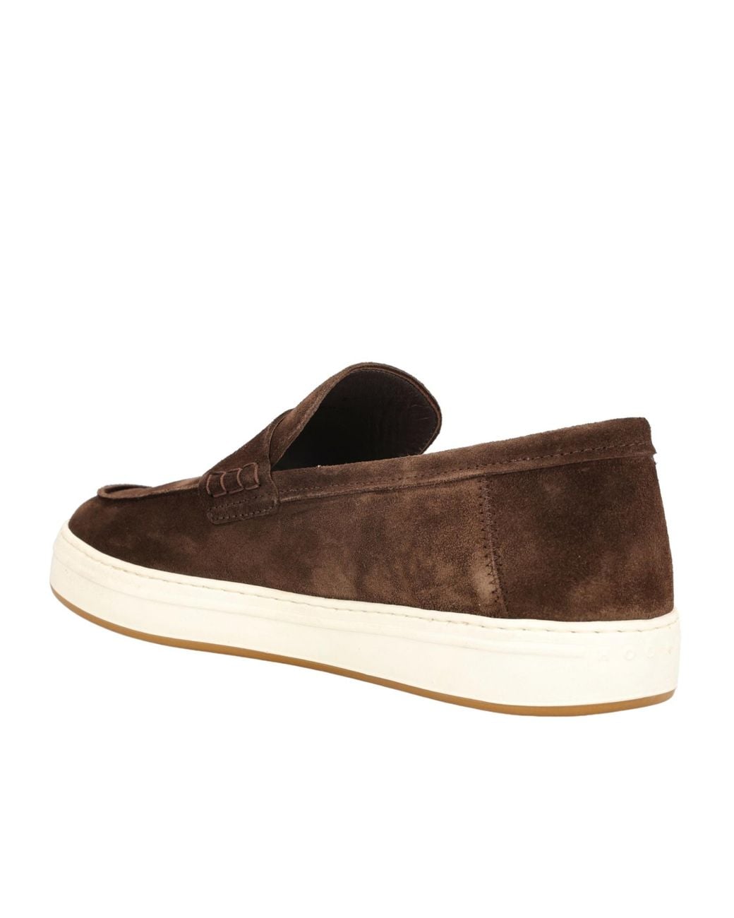Hogan Brown H-Tv Slip-On Loafers for men