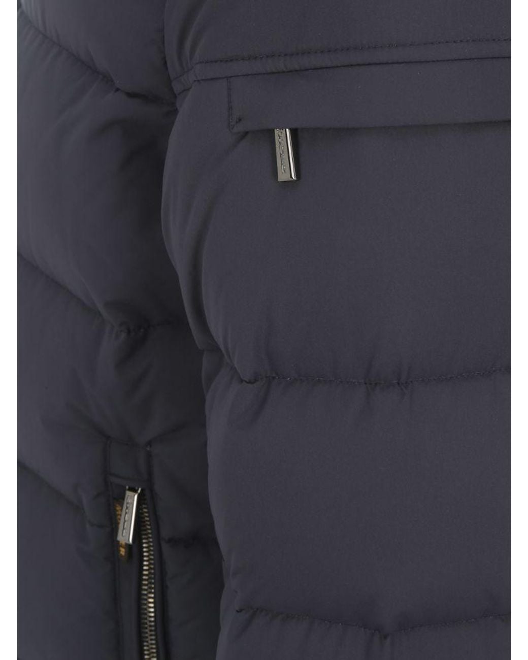 Moorer Blue Brett-Skt Bomber Jacket for men