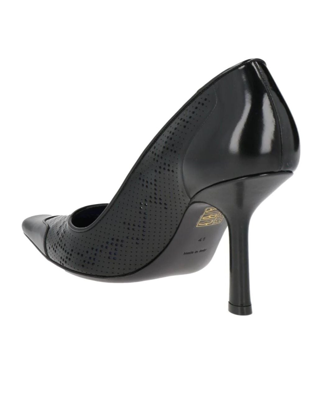 Burberry Black Simple Leather High Heels