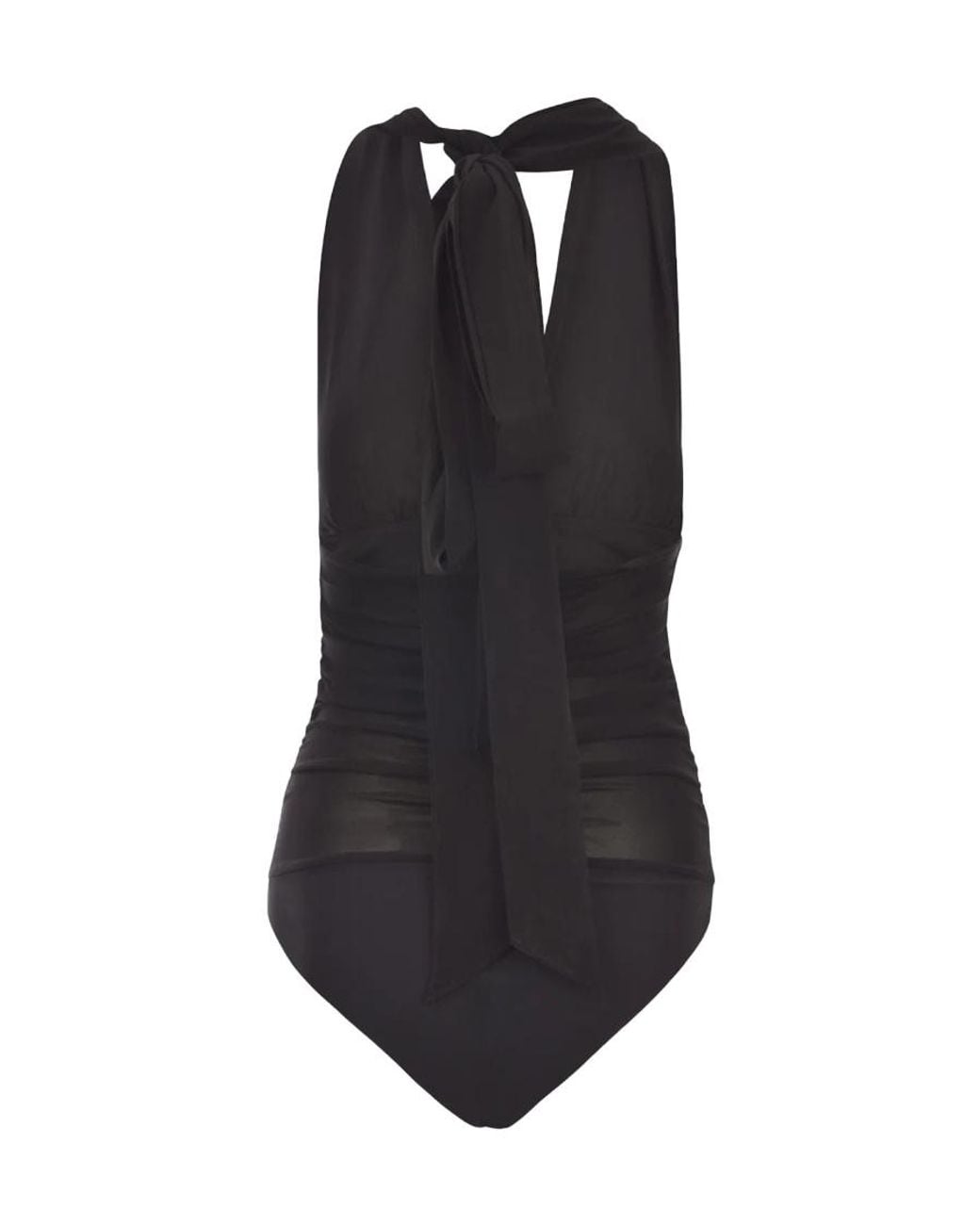 Pinko Black Belted Sleeveless One-Piece