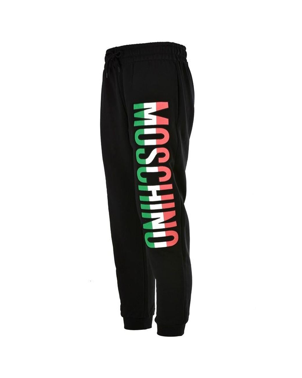 Moschino Black Logo Printed Sweatpants for men
