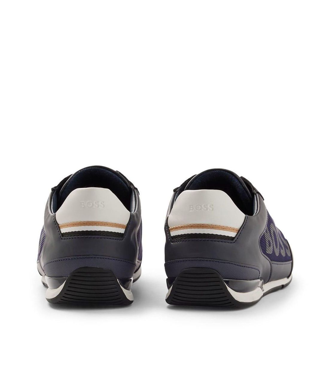 Boss Blue Saturn Slip On Trainers for men