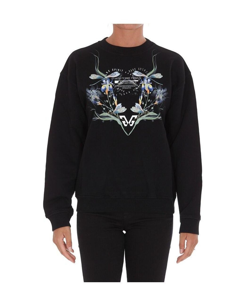 Givenchy Black Pattern Printed Hoodie