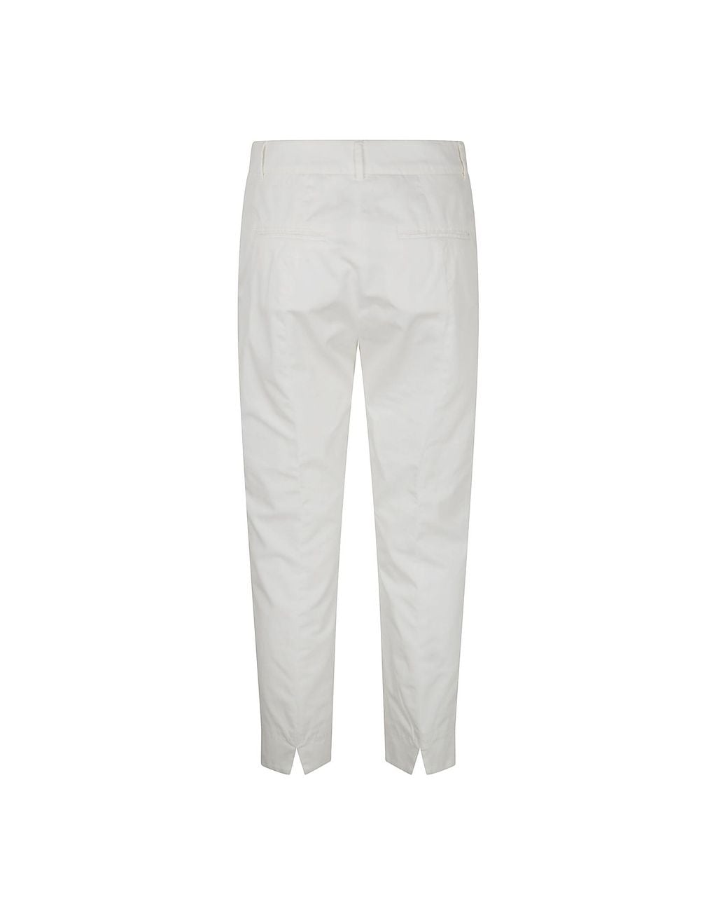 Peserico Gray Stretch Satin Pants