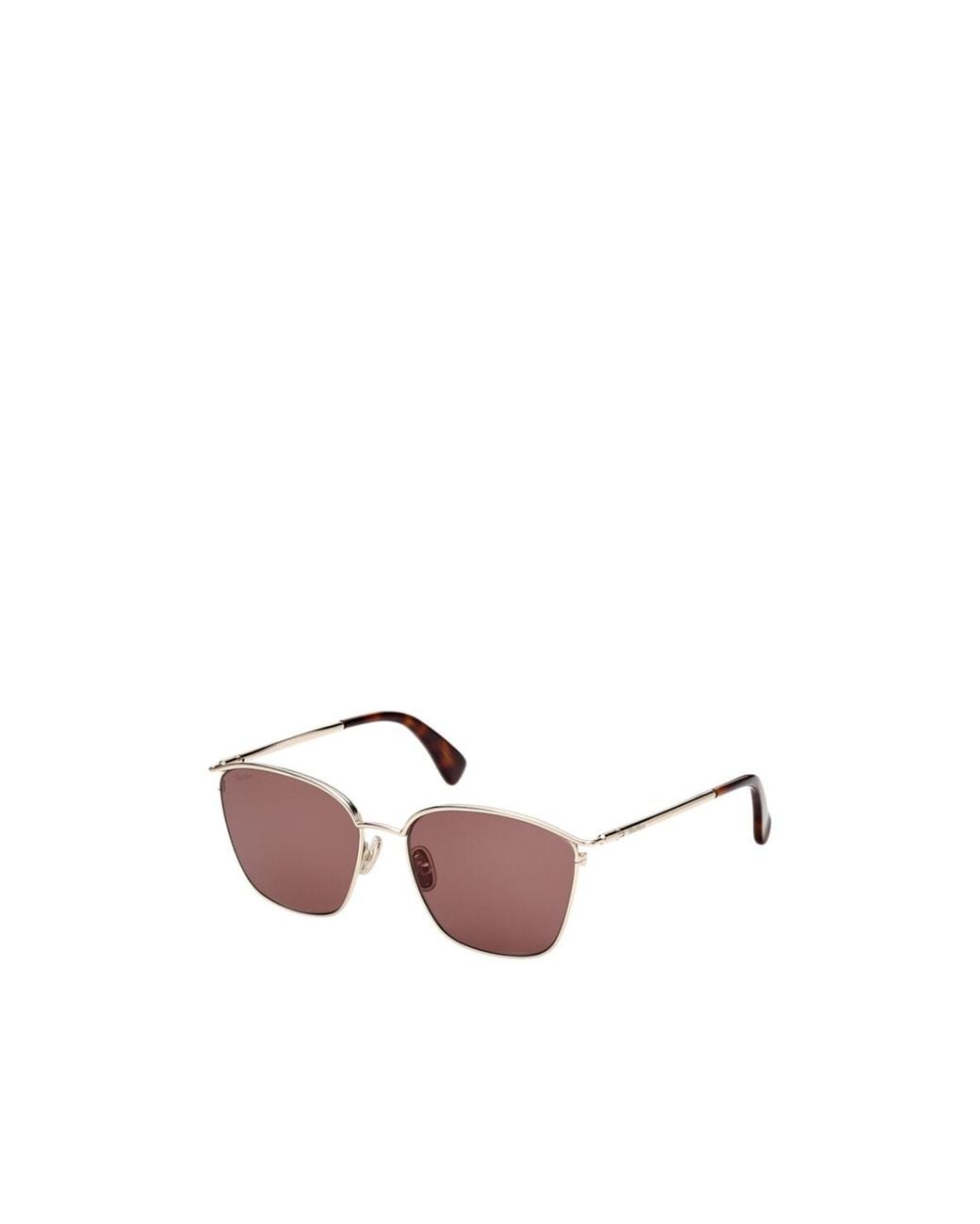 Max Mara Pink Square Frame Sunglasses