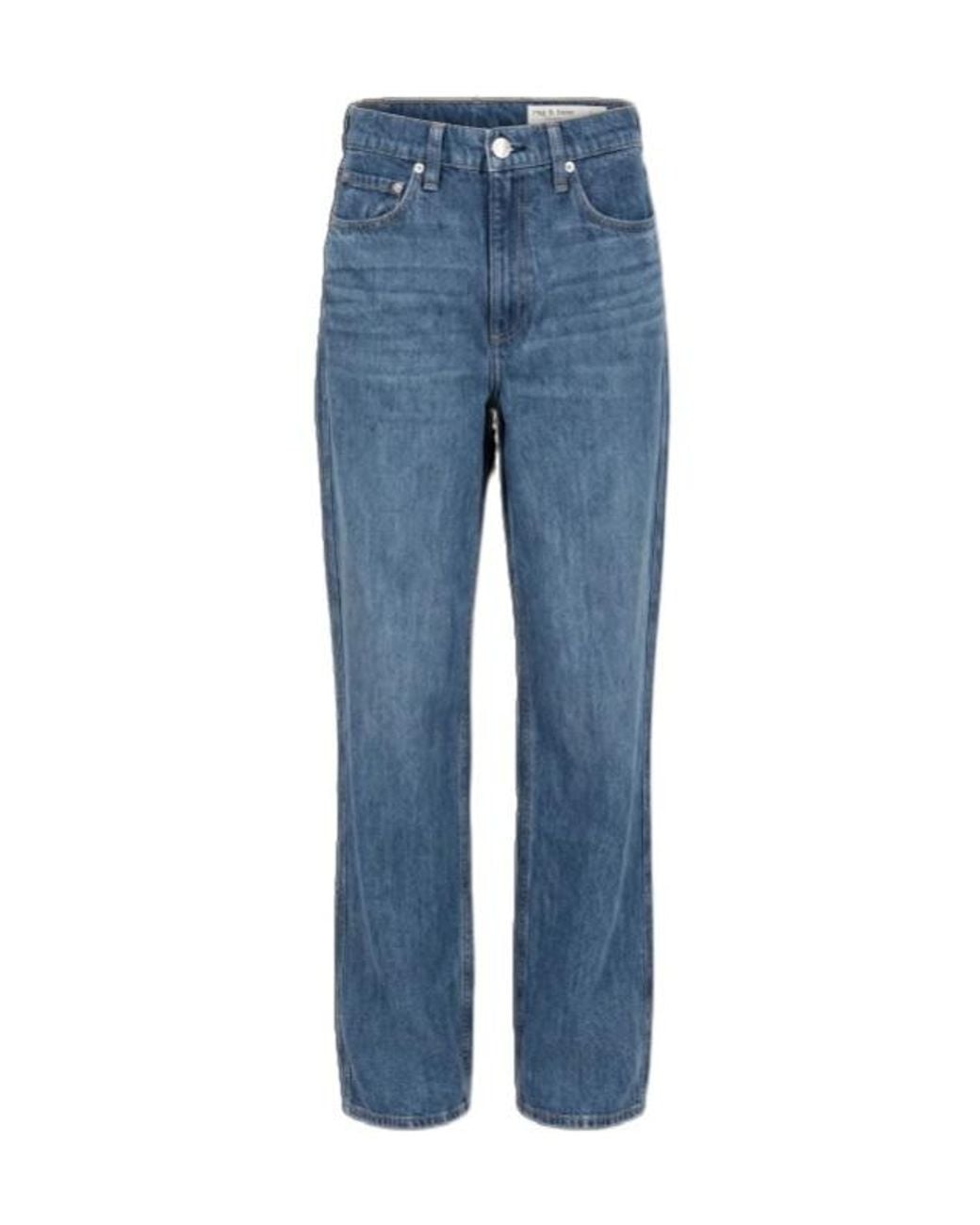 Rag & Bone Blue Straight Leg Jeans