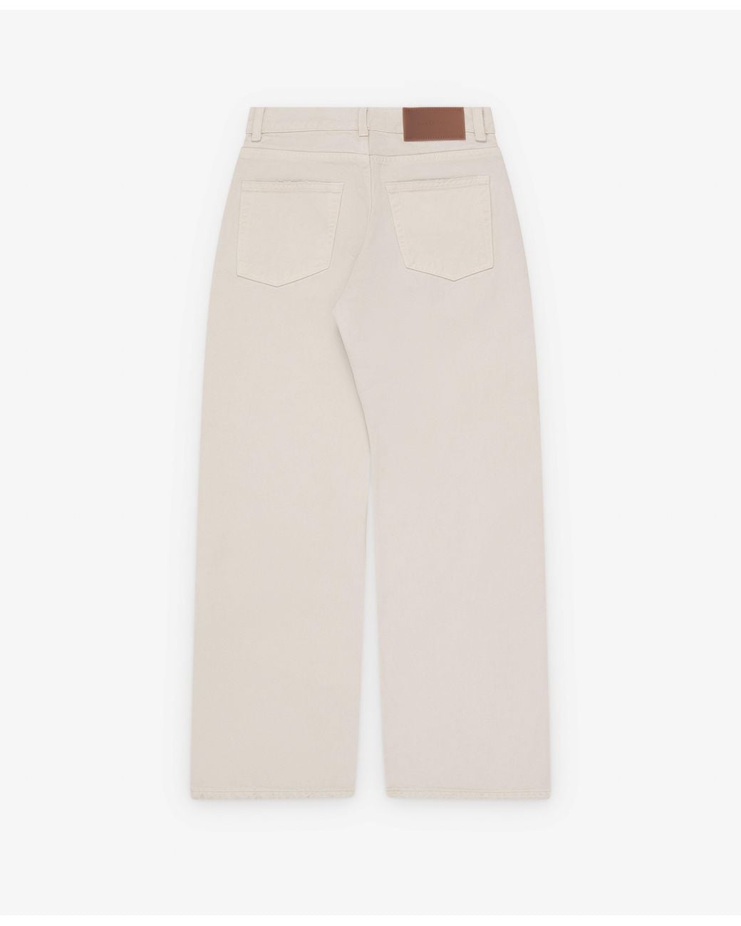 Our Legacy White Full Cut Straight-Leg Jeans
