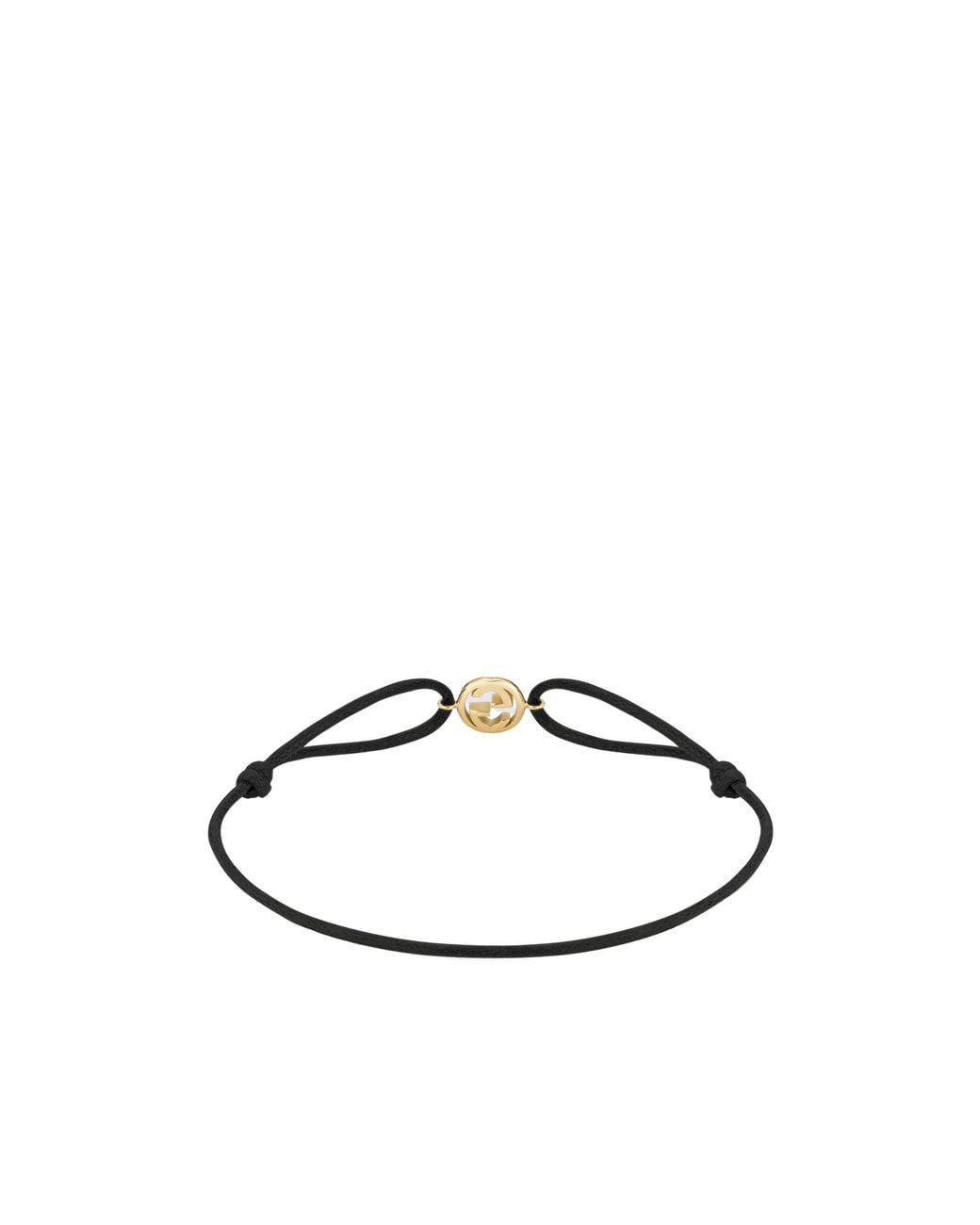 Gucci White Interlocking 18K Charm Bracelet
