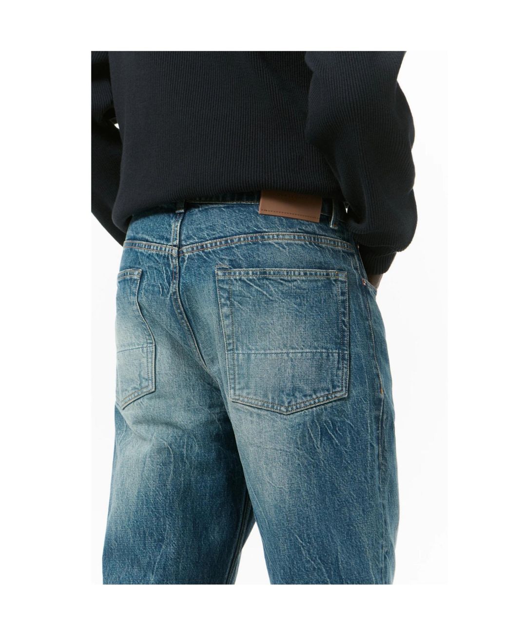 Our Legacy Blue Third Cut Straight-Leg Jeans for men