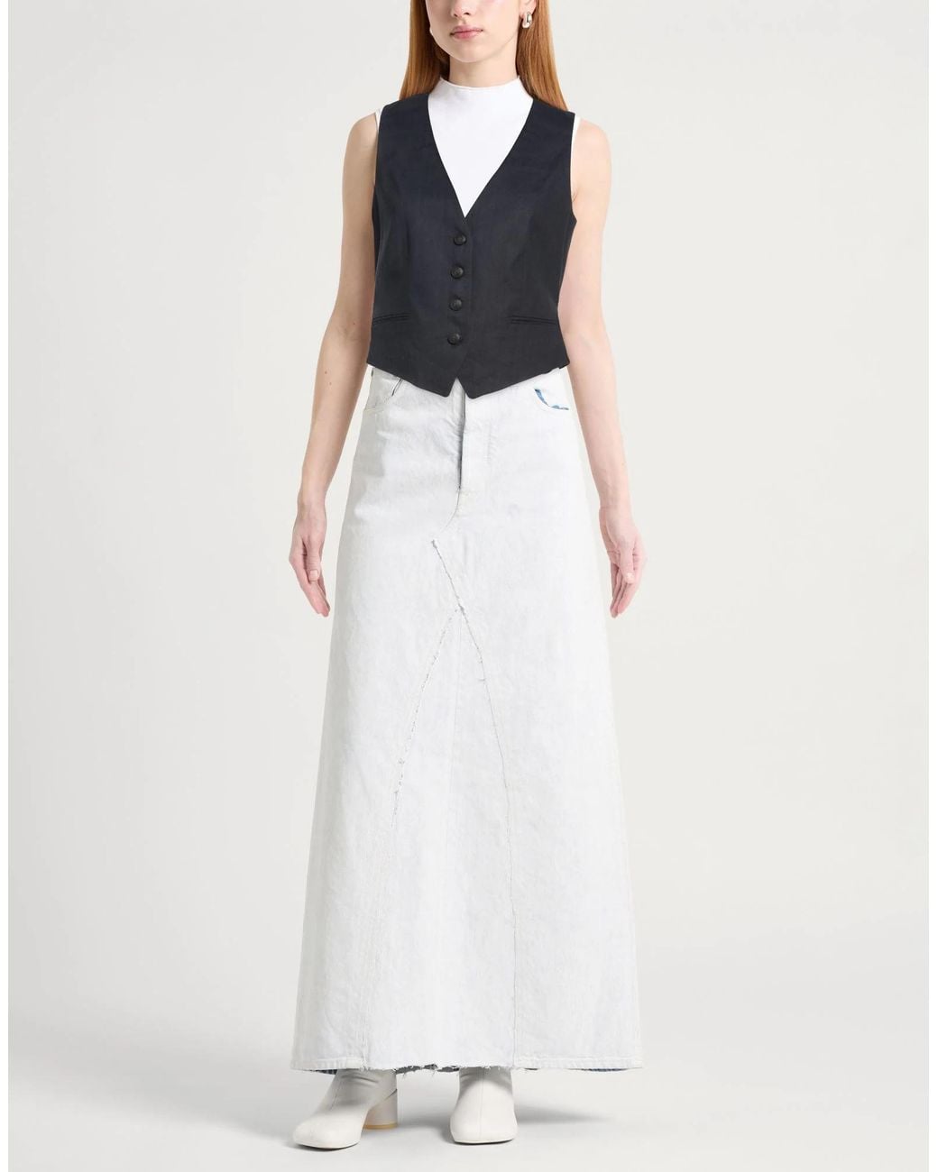 Rag & Bone Blue Solid-Color Stretch Waistcoat