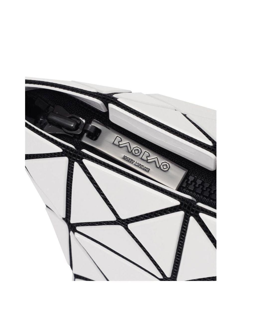 Issey Miyake White Geometric-Shape Clutch Bag