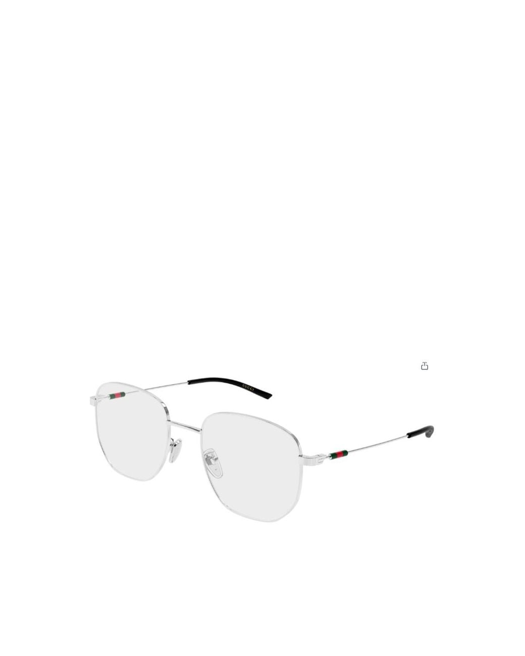 Gucci White Eyewear Panthos Frame Glasses for men
