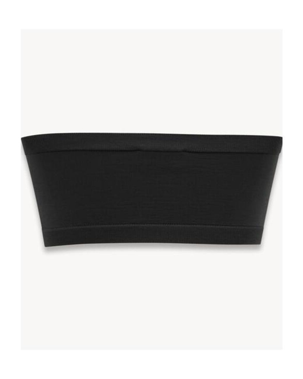 Saint Laurent Black Knitted Bandeau