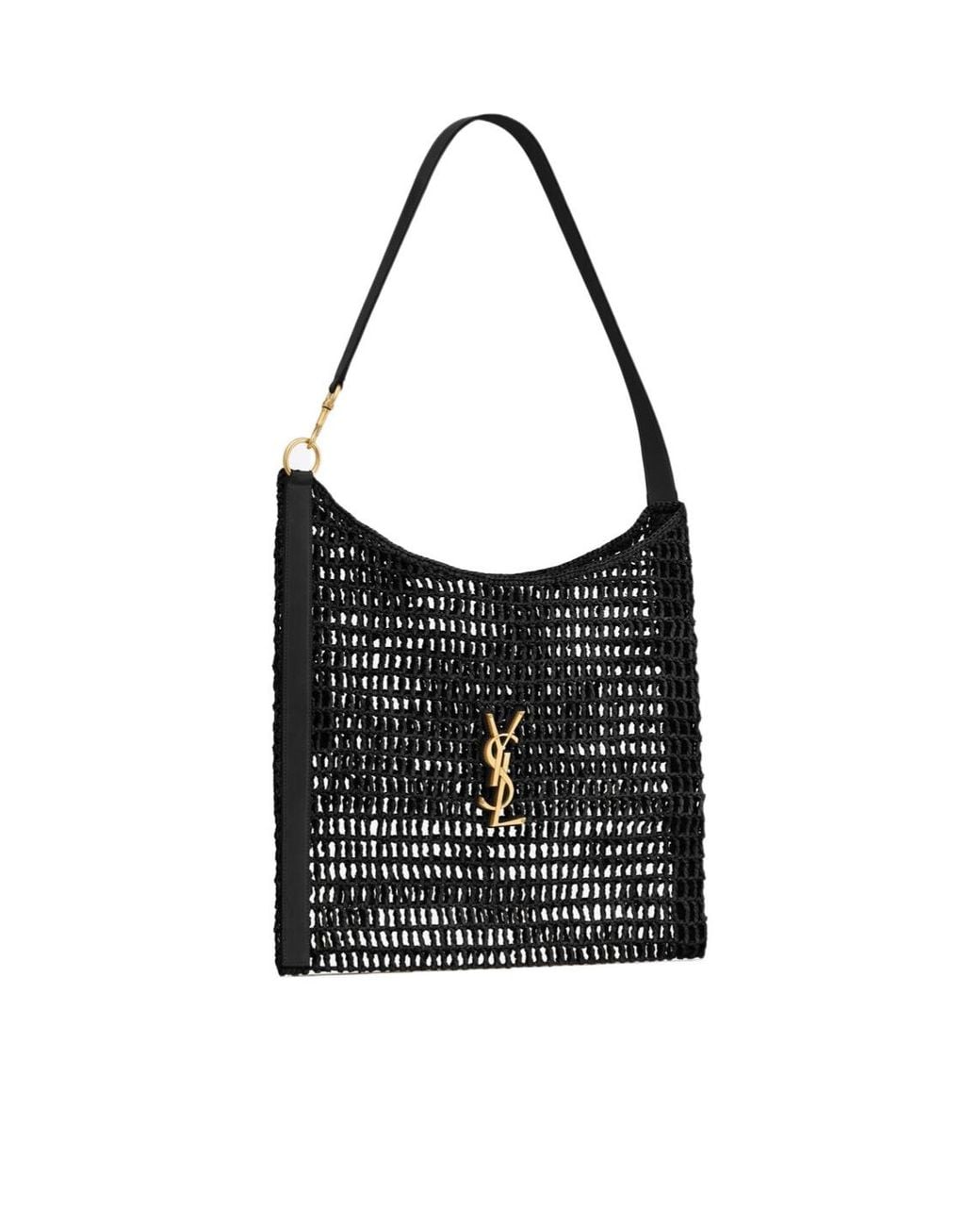 Saint Laurent Black Oxalis Logo Plaque Shoulder Bag for men