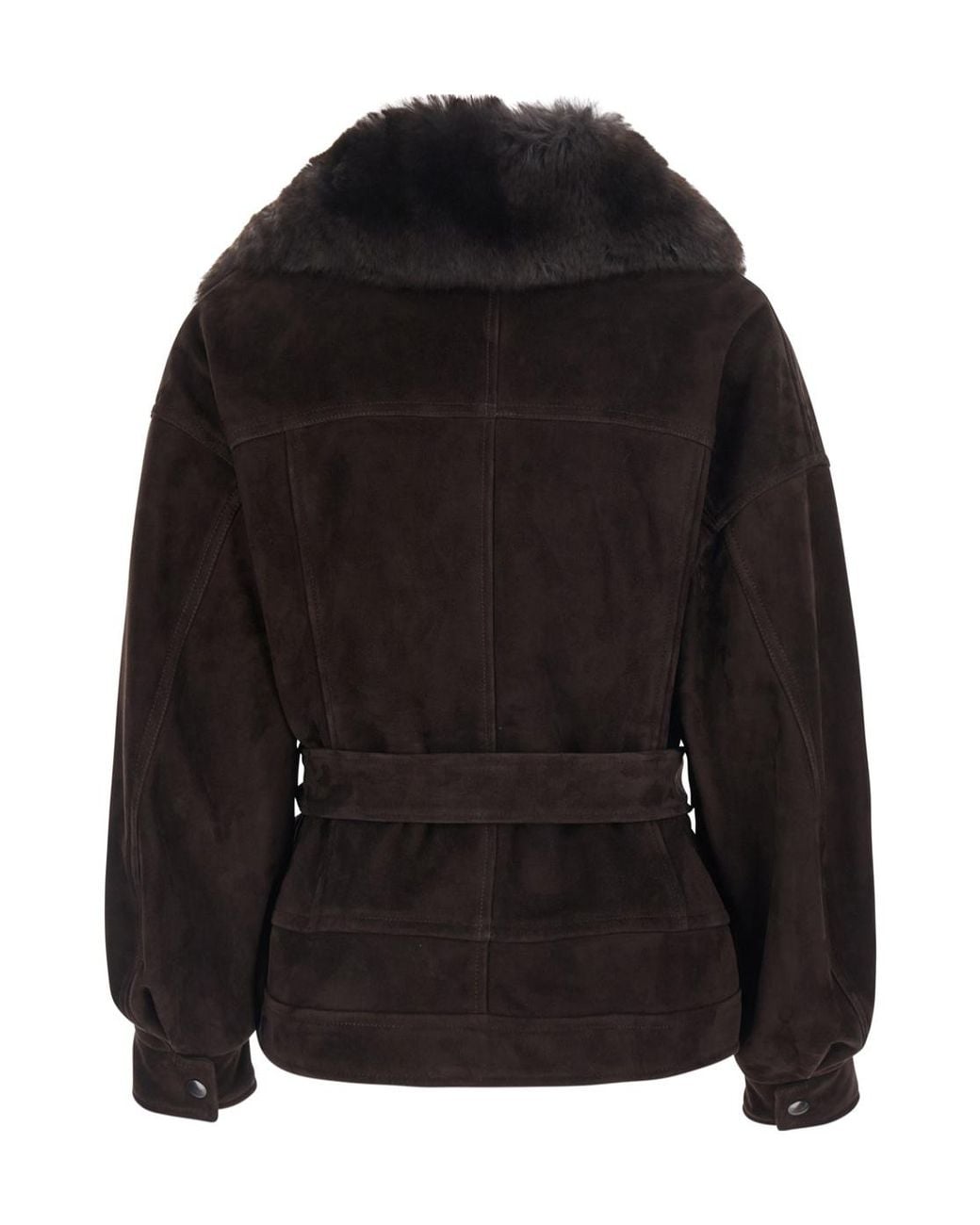Blancha Black Leather Jacket With A Zipper