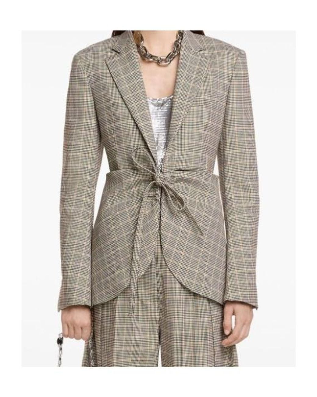 Rabanne Gray Rabanne Tailored Jacket