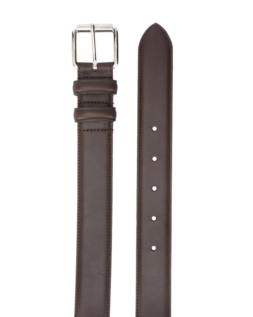 A.P.C. White Slim Buckle Belt for men