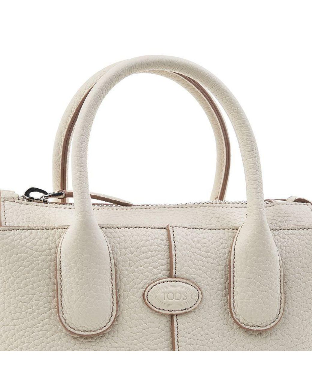 Tod's Natural Zippered Shoulder Bag