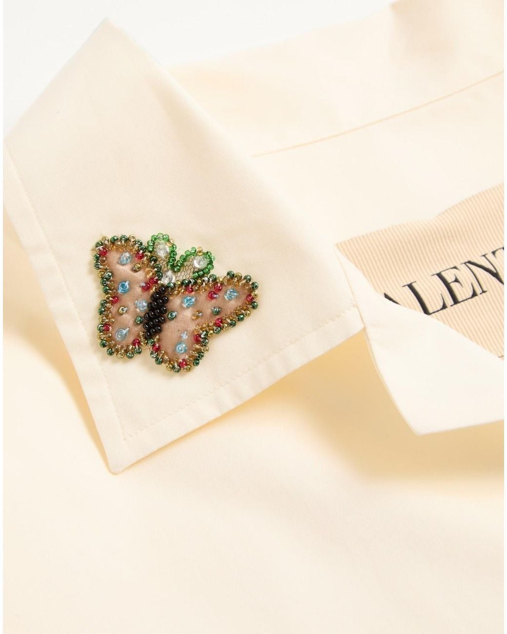 Valentino Natural Collared Short-Sleeved Shirt for men