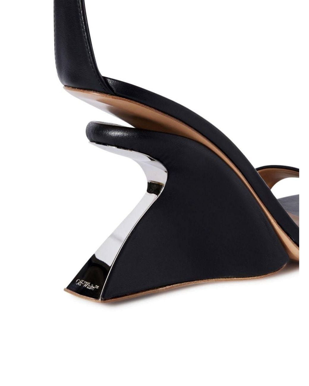 Off-White c/o Virgil Abloh Black Jug Wedge Sandals