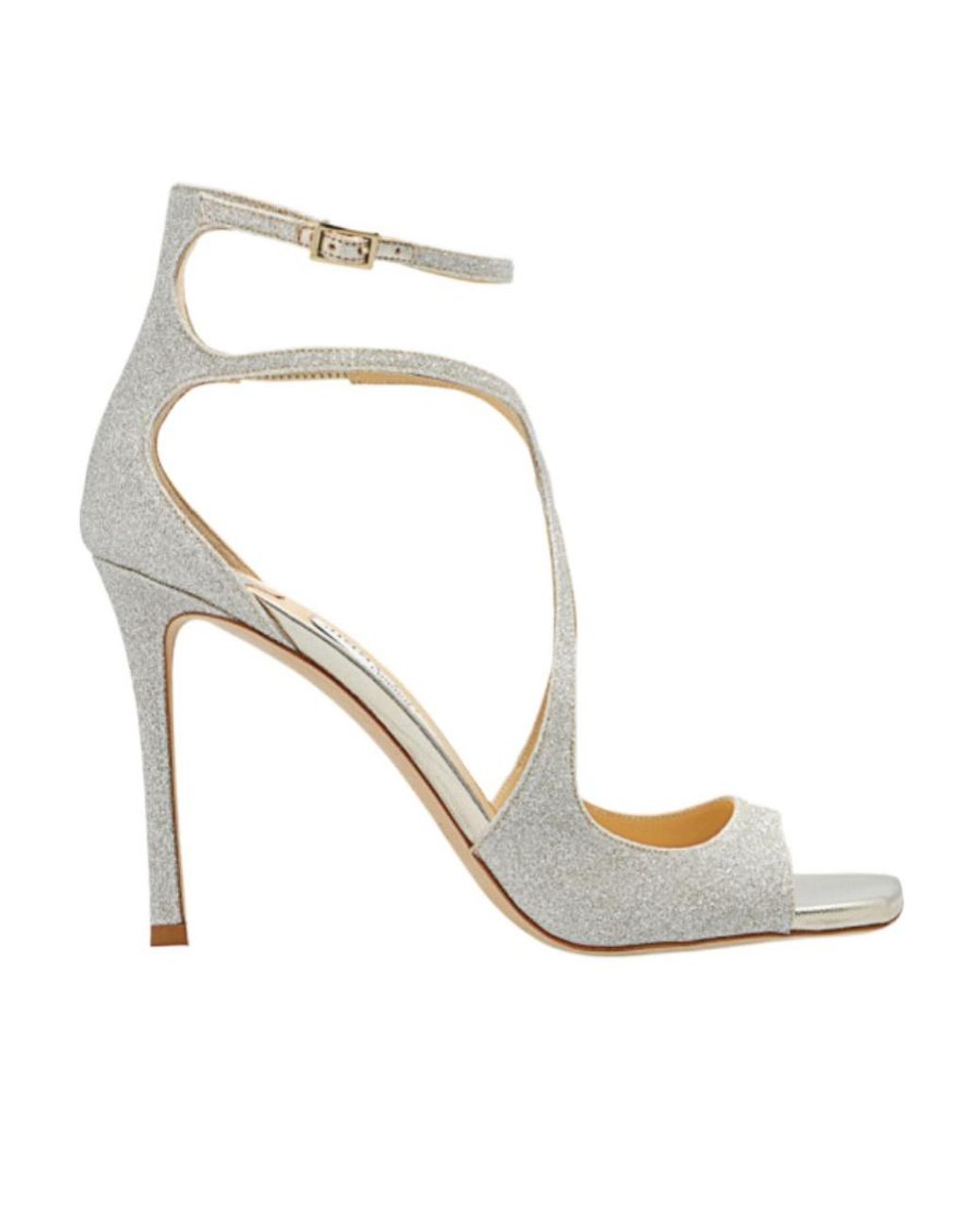 Jimmy Choo Azia 95 Sandals in White | Lyst
