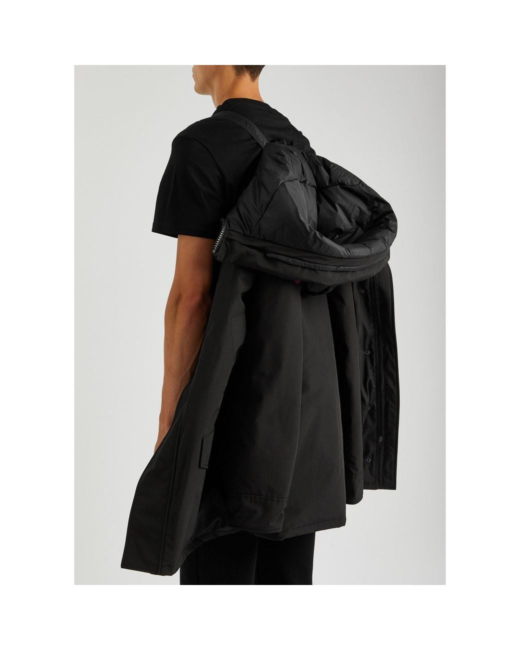 Canada Goose Black Light, Warm And Windproof Coat for men
