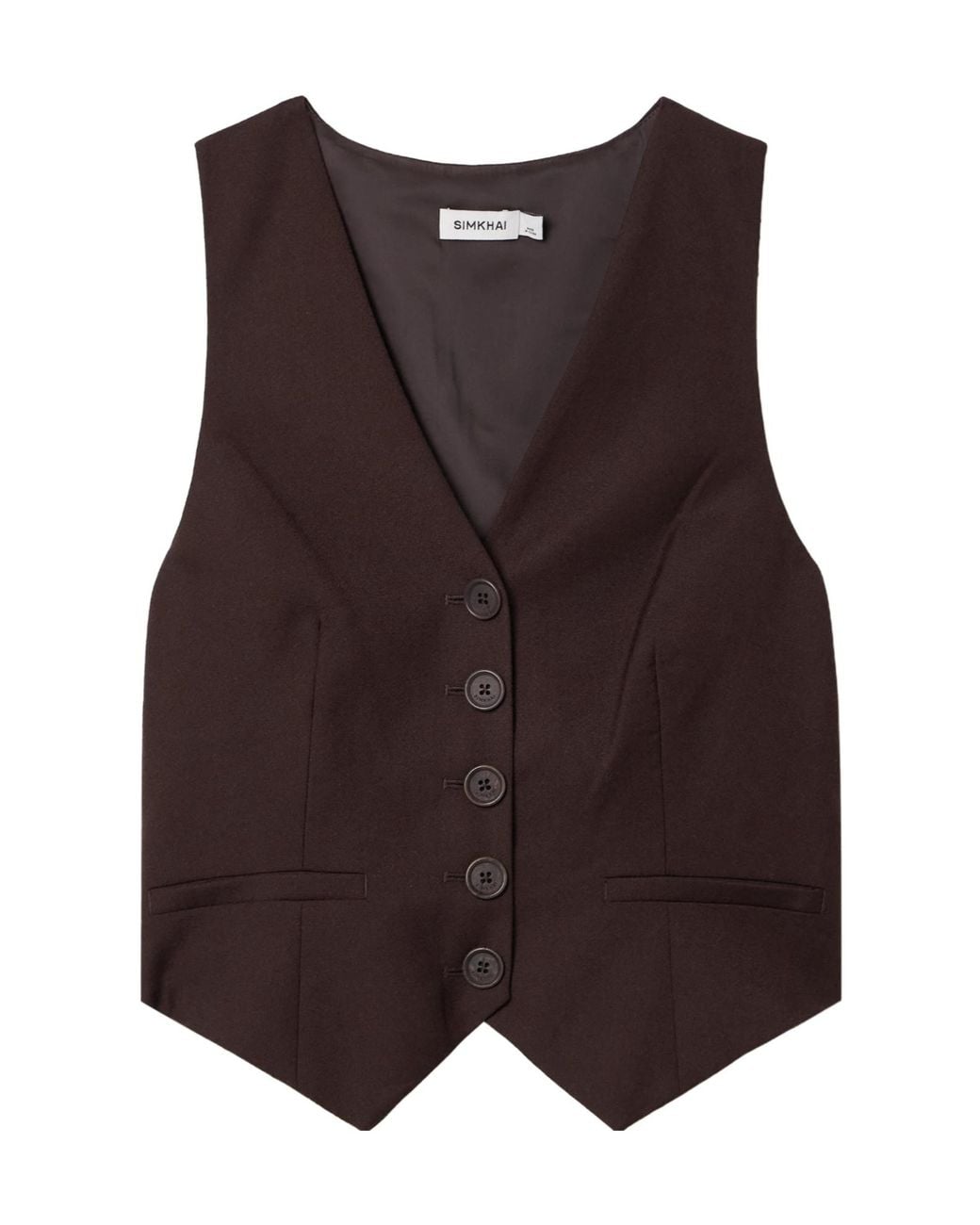 Jonathan Simkhai Purple Slim-Fit Waistcoats