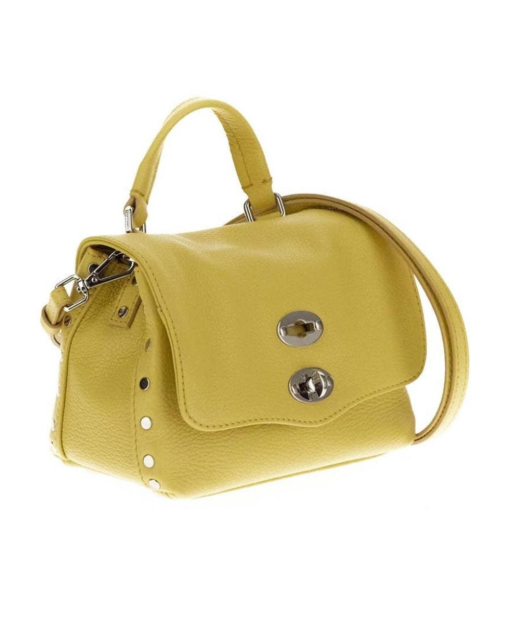 Zanellato Yellow Logo Shoulder Bag