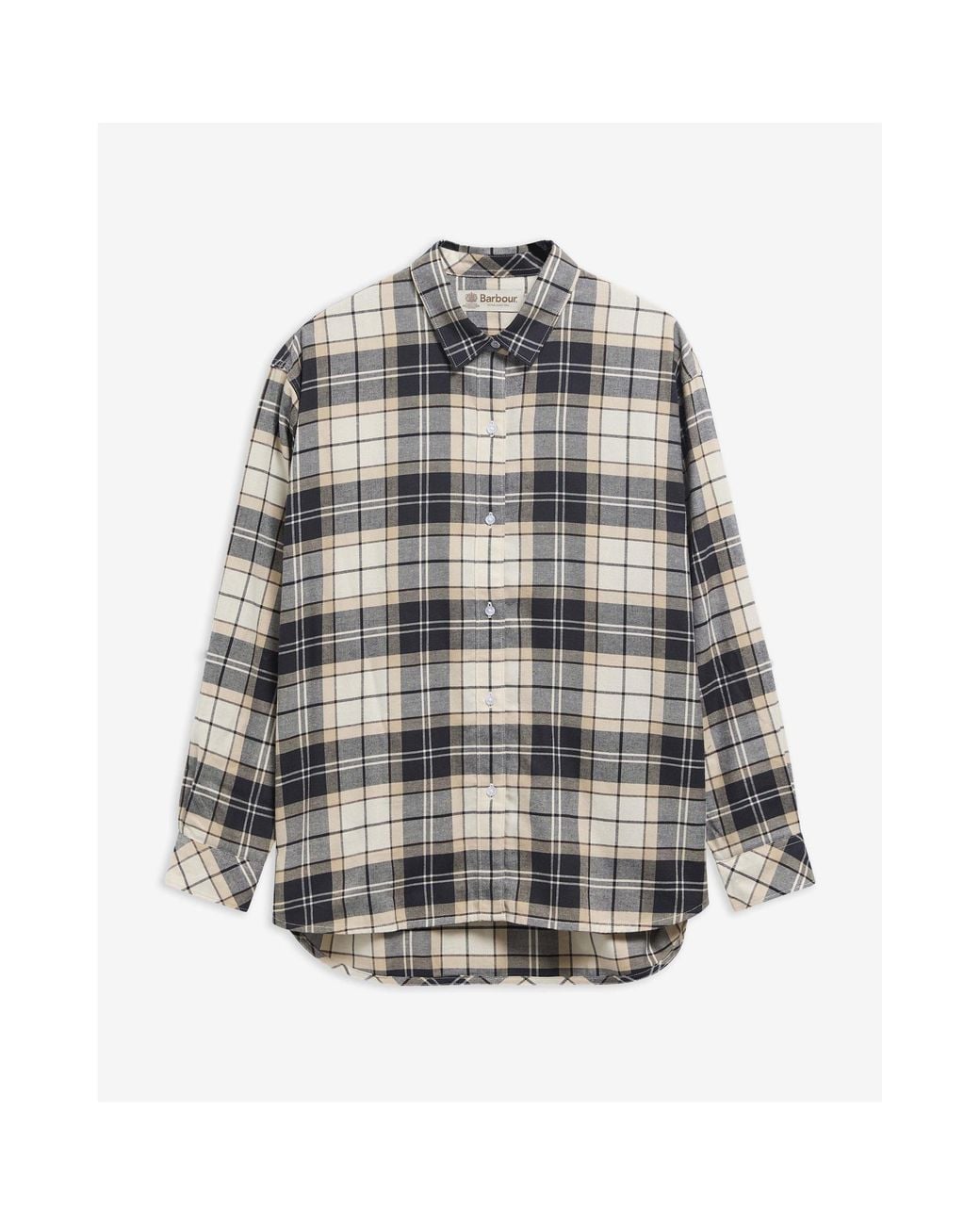 Barbour Gray Plaid Tunic Shirt