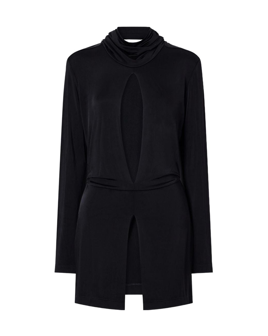 TOVE Blue Cut-Out Jersey Blouse