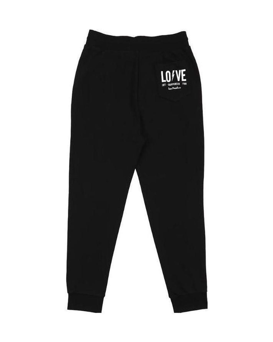 Moschino Black Logo Sweatpants