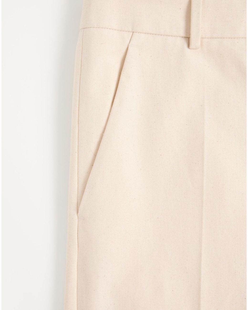 Valentino White Turn-Up Hem Wide Leg Pants for men