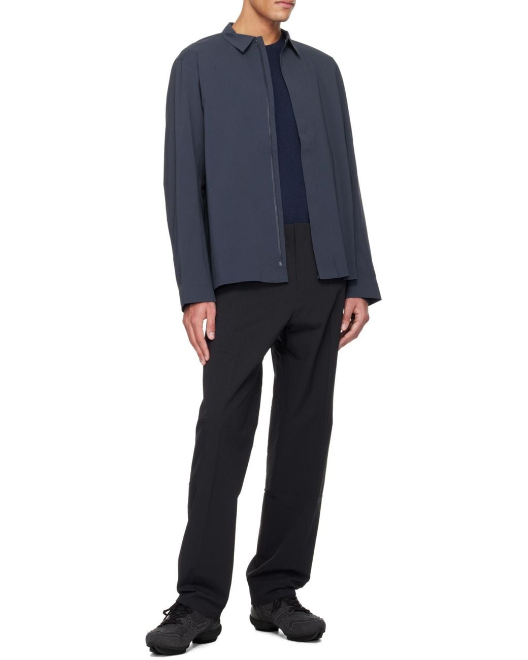 Veilance Black Elastic Waist Casual Pants for men