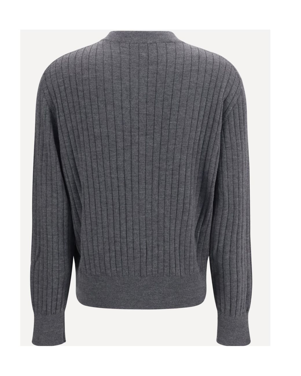 Bottega Veneta Gray Ribbed Cardigan