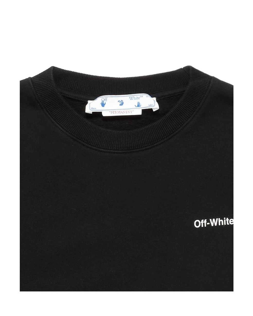 Off-White c/o Virgil Abloh Black Caravagio Arrow Over Crewneck Sweatshirt for men