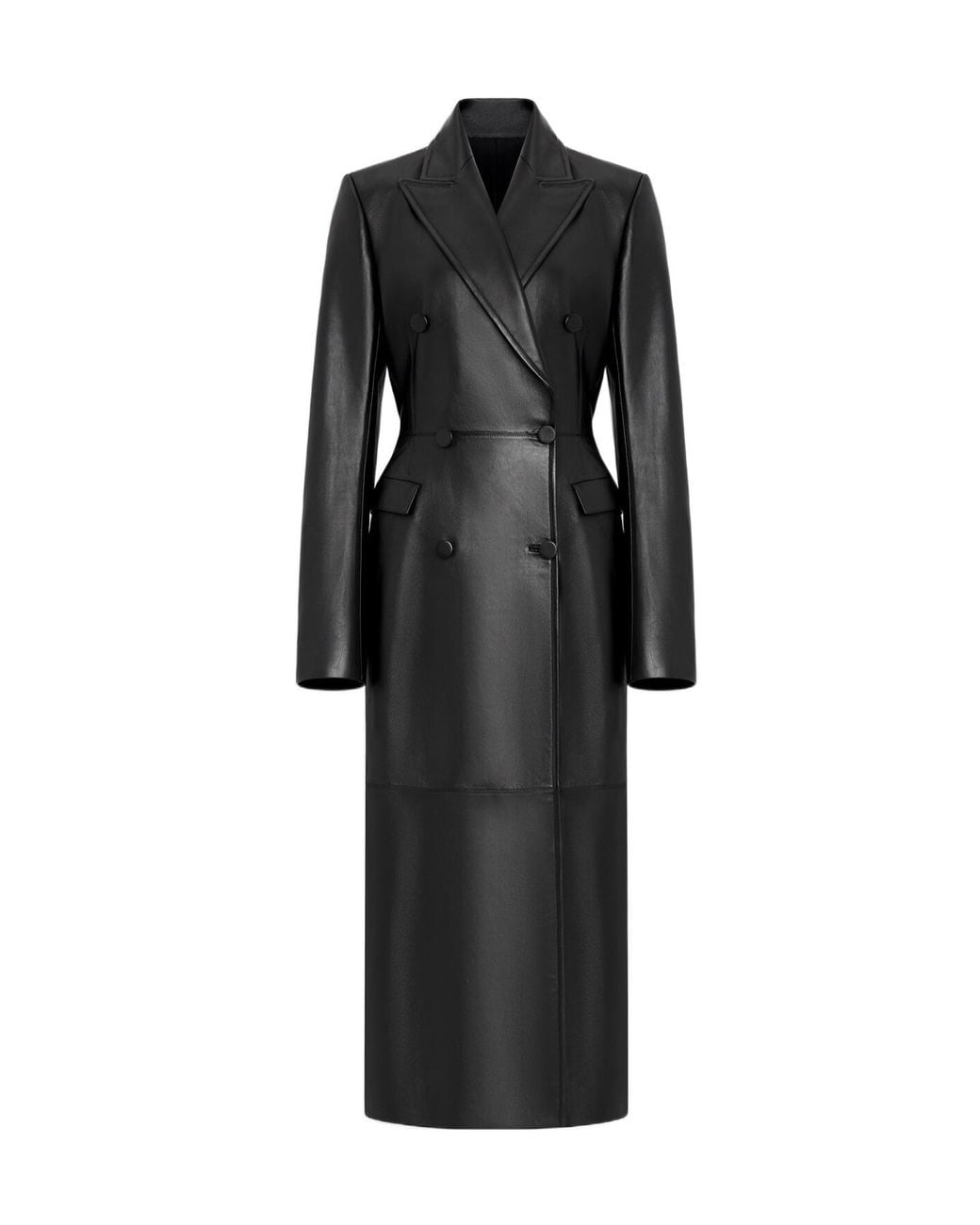 Alaïa Black Soft Lambskin Tailored Coat