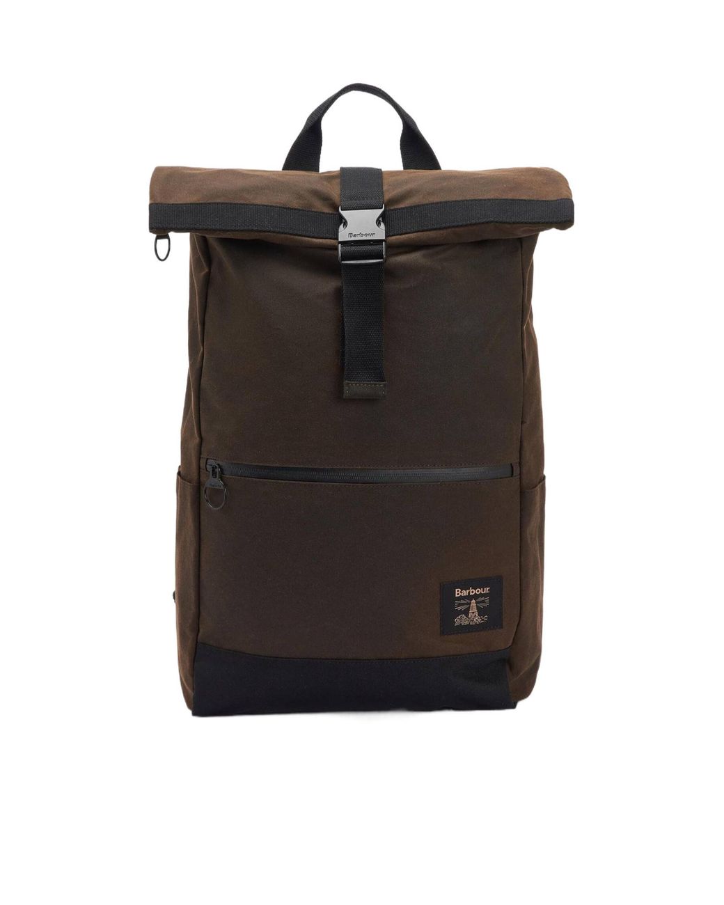 Barbour Black Field Backpack for men