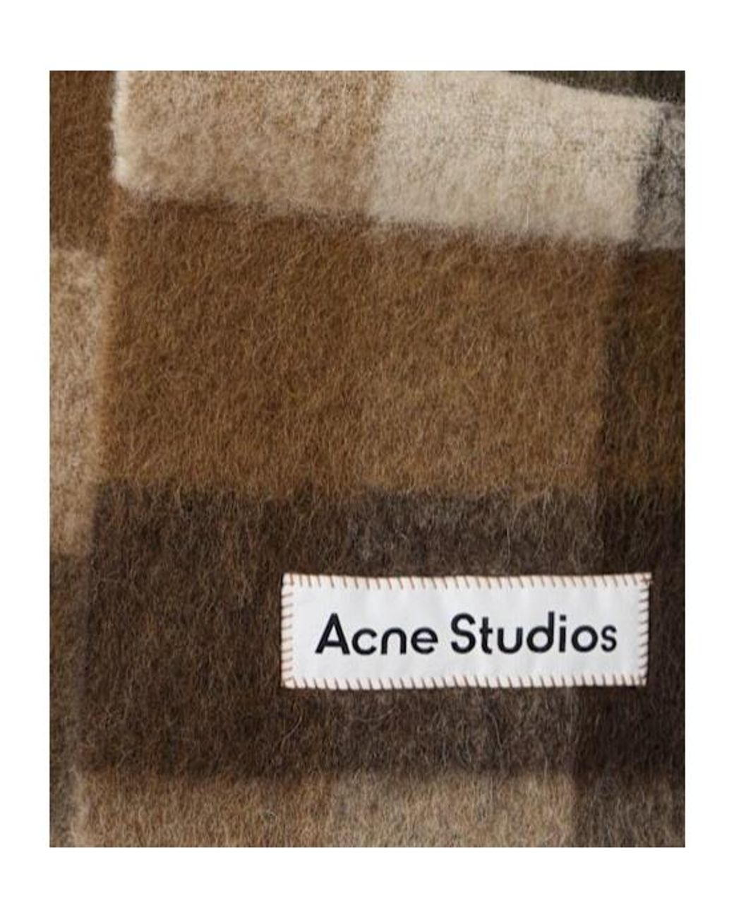 Acne Natural Alpaca Blend Scarf for men