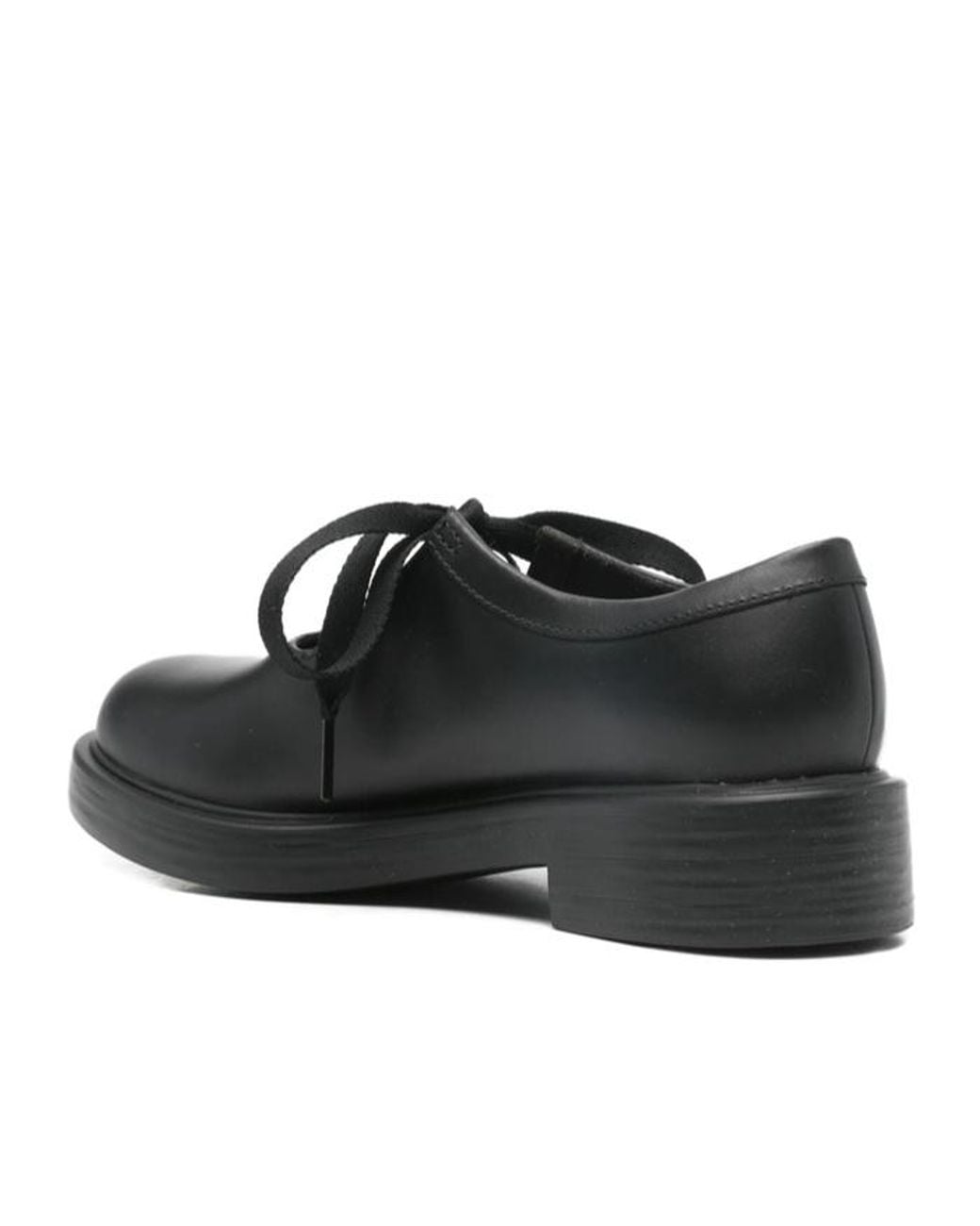 Camper Black Ribbon Lace-Up Loafers