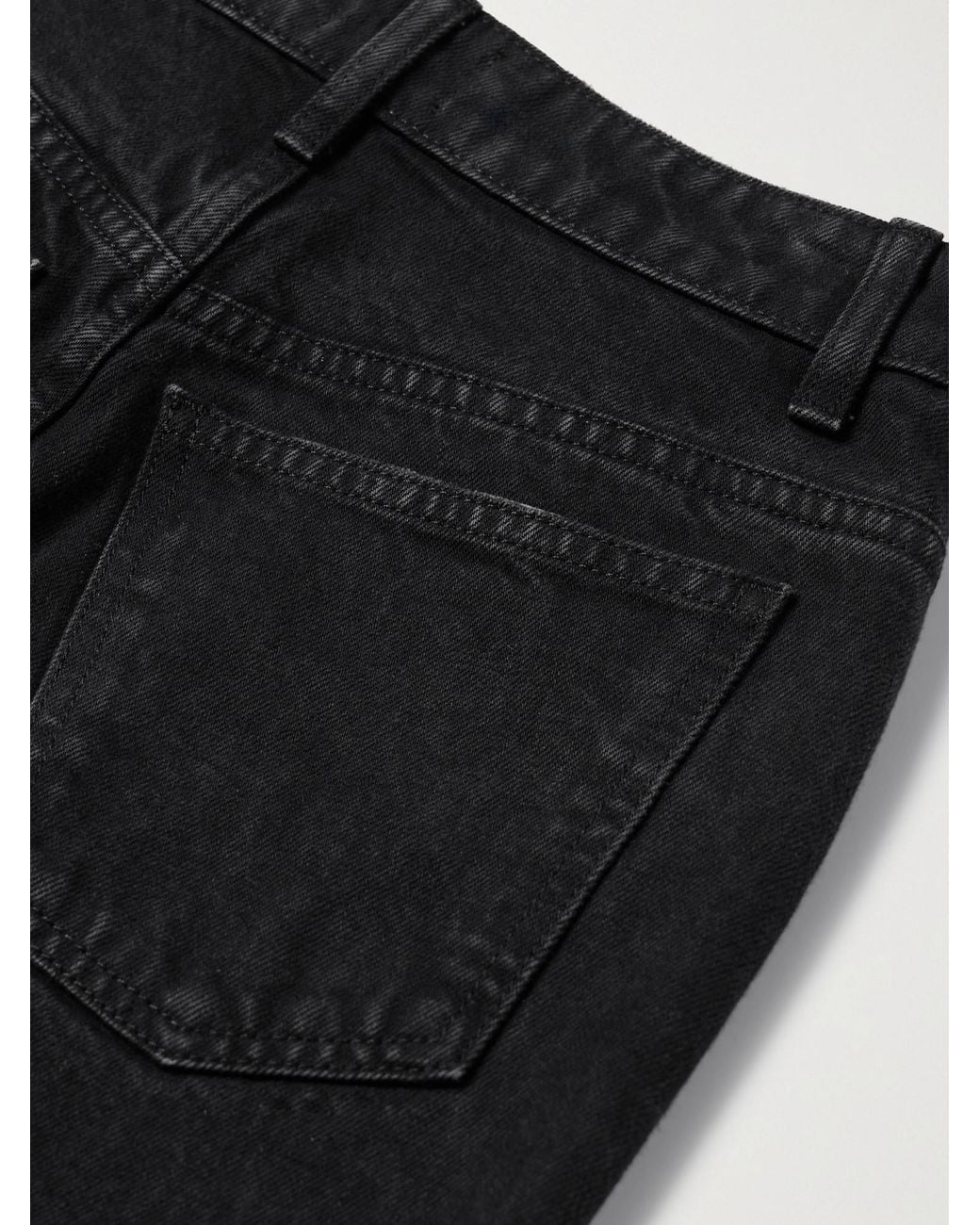 Khaite Black High-Rise Slim-Leg Jeans
