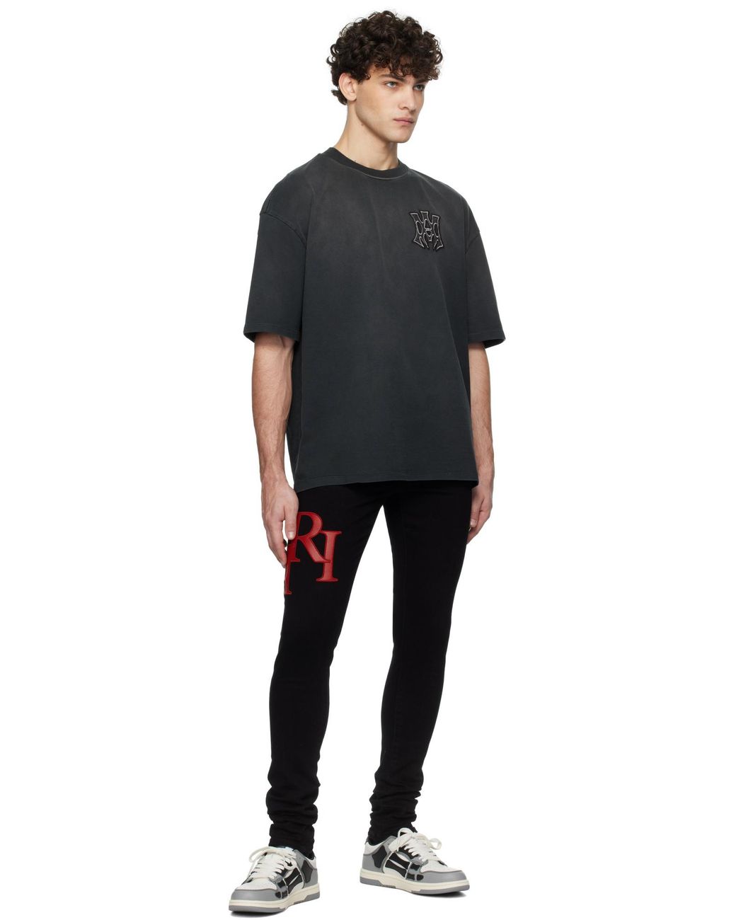 Amiri White 'Varsity Skel Top Low' Sneakers for men