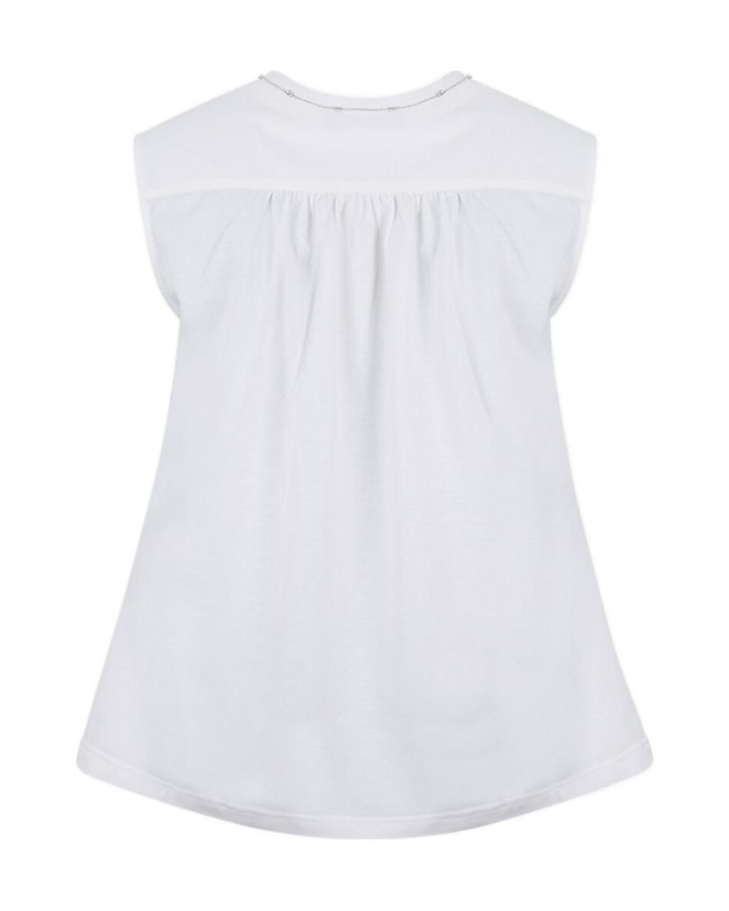 Fabiana Filippi White V-Neck Overshirt