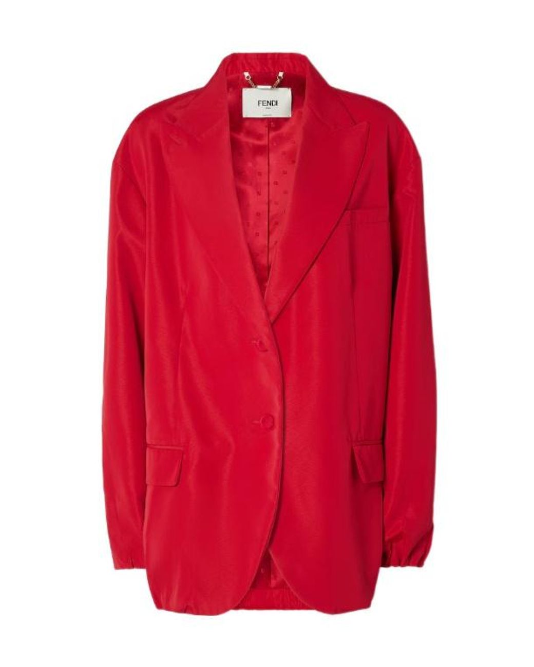 Fendi Red Belted Jacket