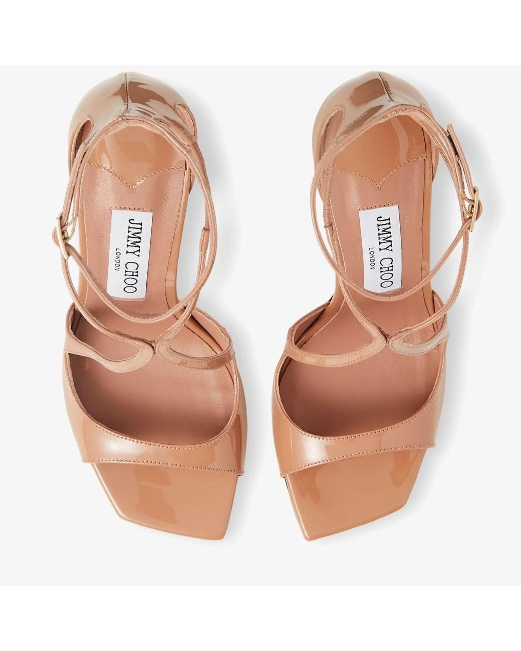 Jimmy Choo Metallic Azia Ankle-Strapped Sandals
