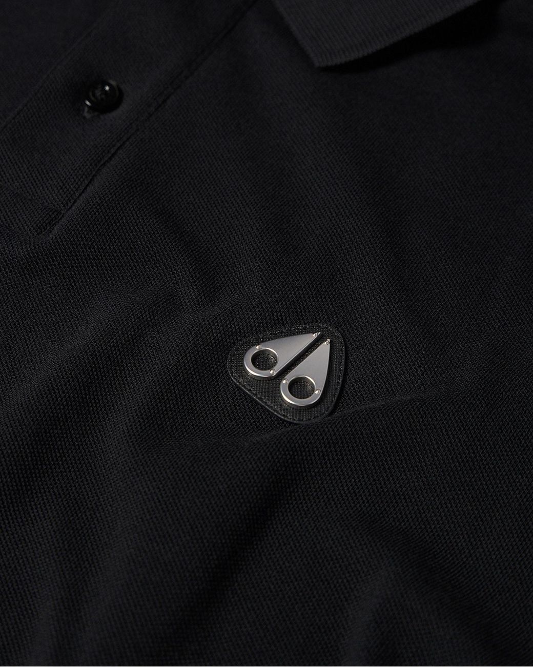 Moose Knuckles Black Everett Polo Shirt for men