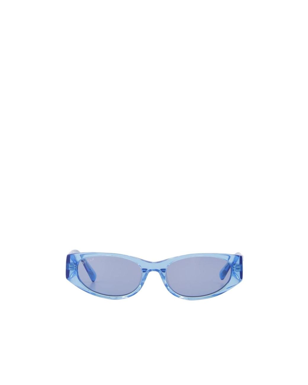 By Far Blue Logo Sunglasses