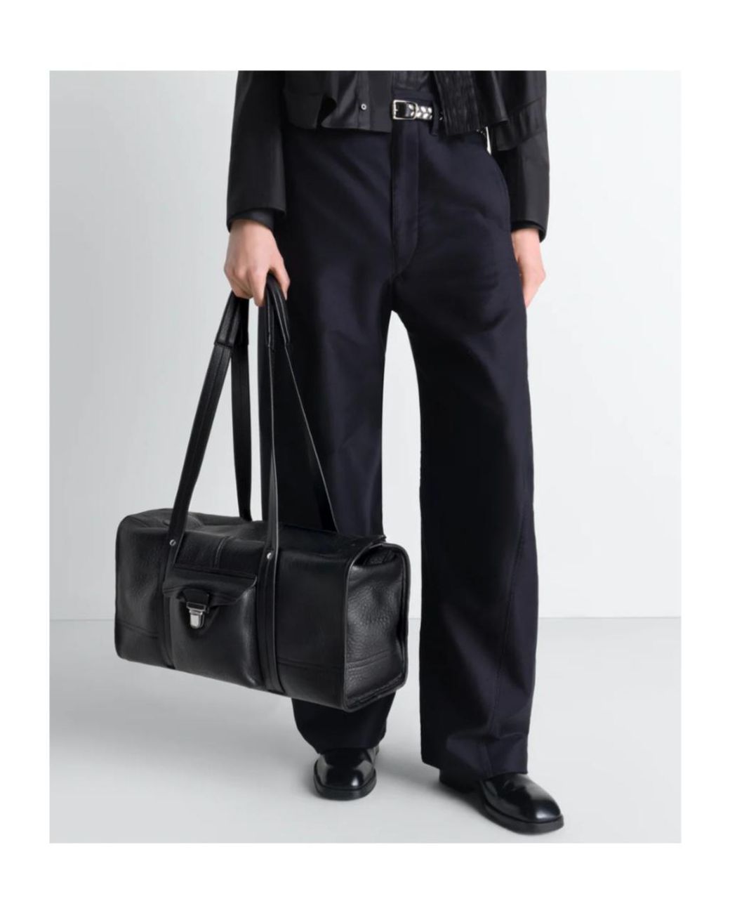 Lemaire Black Pocket Shoulder Bag