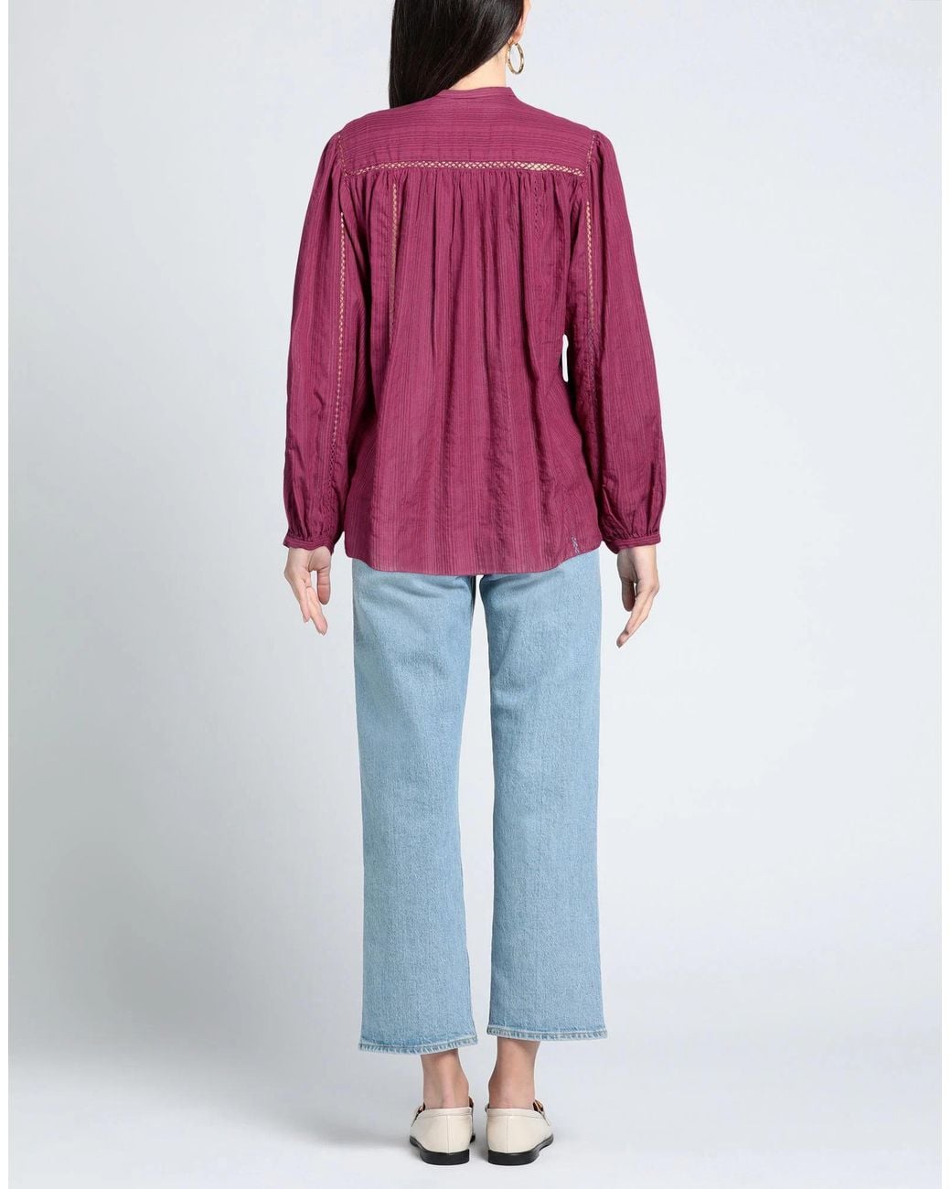 Isabel Marant Purple Solid Colour Shirts Blouses