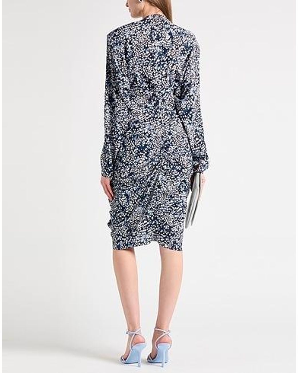 Isabel Marant Gray Multi-Color Fitted Dress