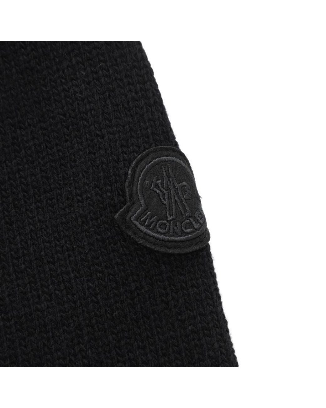 Moncler Black Crew Neck Sweater for men